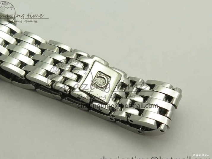 0421 TopPick De Ville Prestige Ladies 32.7mm SS MKF 1:1 Best Edition Blue Dial Diamonds Markers on SS Bracelet MIYOTA 7972